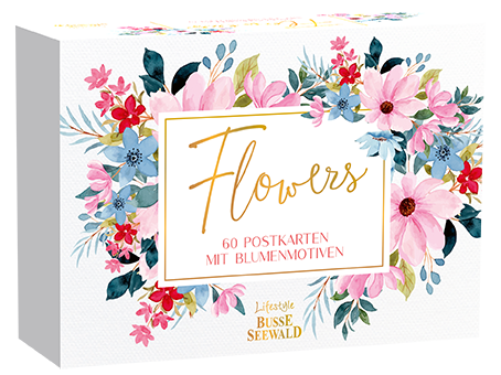 Flowers. 60 Postkarten mit Blumenmotiven